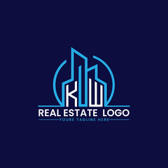 KW Real Estate and Construction Logo Design