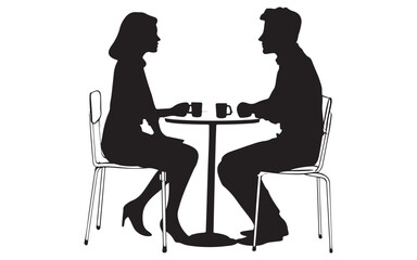 Business People Silhouettes Collection: Office, Meeting, and Work Poses