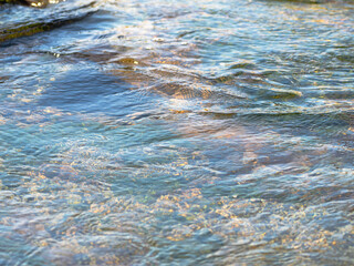 春の川　水の流れアップ108