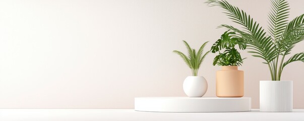 Indoor Plants Display on Platform