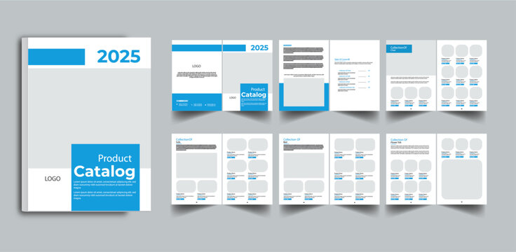 Product Catalog 12 page  Template Layout Design concept