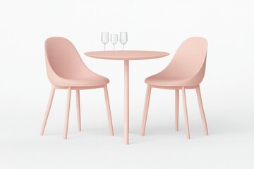 Pink Dining Set for Two