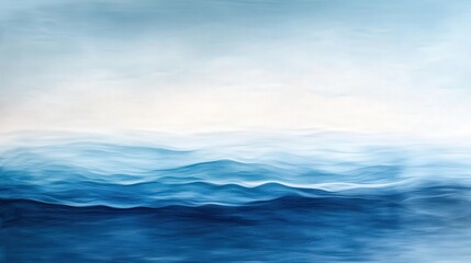 Serene Canvas of Pure Blue Shades Transitioning in Soft Gradients for Calm Visual Effects