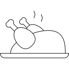 Chickenicon single vector illustration