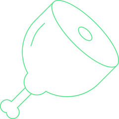 Meaticon single vector illustration