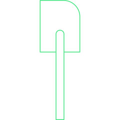 Spatulaicon single vector illustration