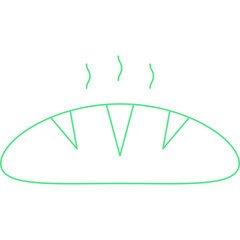 Breadicon single vector illustration