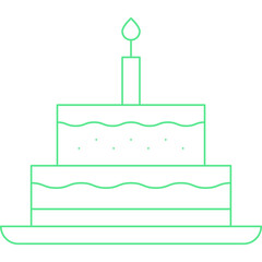 Cakeicon single vector illustration