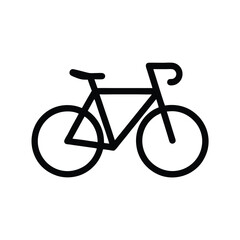 Fototapeta premium Road Bike Vector Art Icon. 