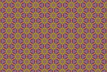 Seamless Digital Perspective Geometric Shape Interior Symmetric Decoration Art Texture Design Graphic Fabric Textile Endless Tile Wallpaper Cloth Background Template Luxury Fashion Visual Pattern.