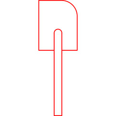 Spatulaicon single vector illustration