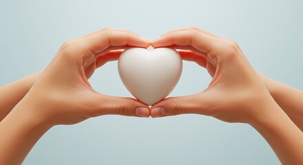 Holding the Heart: A 3D Render AI Generated