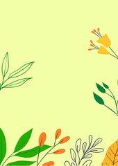 Background or wallpaper design with floral concept.