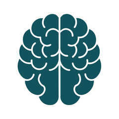 Human Brain Vector Graphic Design.
