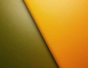 Split Color Texture, Green Yellow Orange Background, Contrasting Material Design, Two-Tone Abstract Surface, Vibrant Color Block