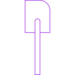 Spatulaicon single vector illustration