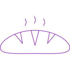 Breadicon single vector illustration
