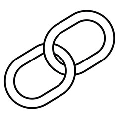 chain link isolated on white background