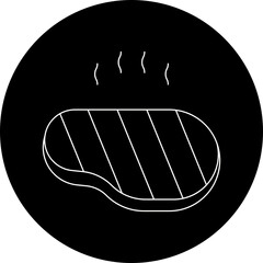 Steakicon single vector illustration