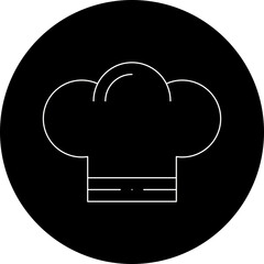 Chef Haticon single vector illustration