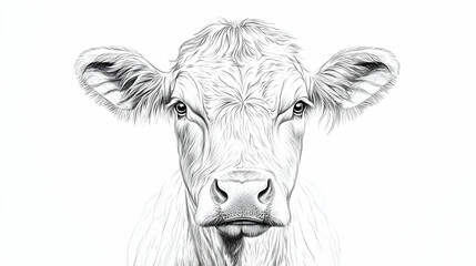 cattle drawing illustration