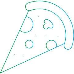 Pizzaicon single vector illustration