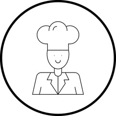 Cheficon single vector illustration