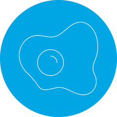 Fried Eggicon single vector illustration
