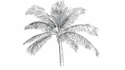 drawing of a palm illustration
