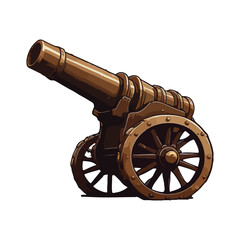 war cannon vector design illustration