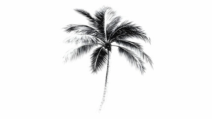 palm tree drawing illustration