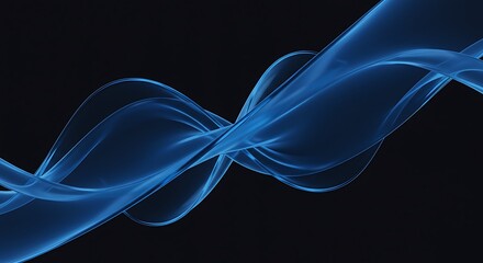 Liquid Light: Abstract 3D Render AI Generated