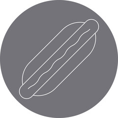 Hot Dogicon single vector illustration