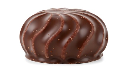 Obraz premium Swirled Delight: A Rich Chocolate Confection AI Generated