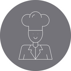 Cheficon single vector illustration