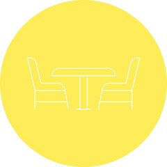 Chairsicon single vector illustration