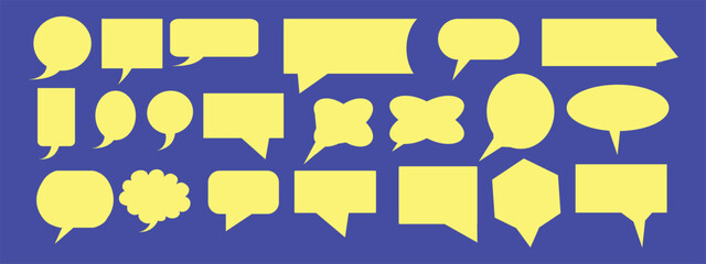 Seamless Pattern of Speech Bubbles in Hand Drawn Comic Style. Vector illustration.