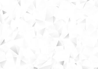 Fototapeta premium White low poly background gradient abstract geometric pattern modern minimal triangle texture