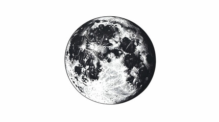 drawing moon illustration