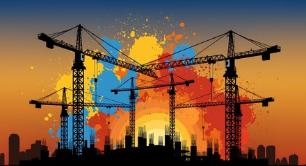 Chromatic Construction AI Generated