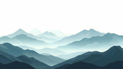 Fototapeta premium drawing of the mountains illustration