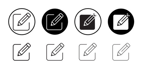 Edit icon Black and white logo