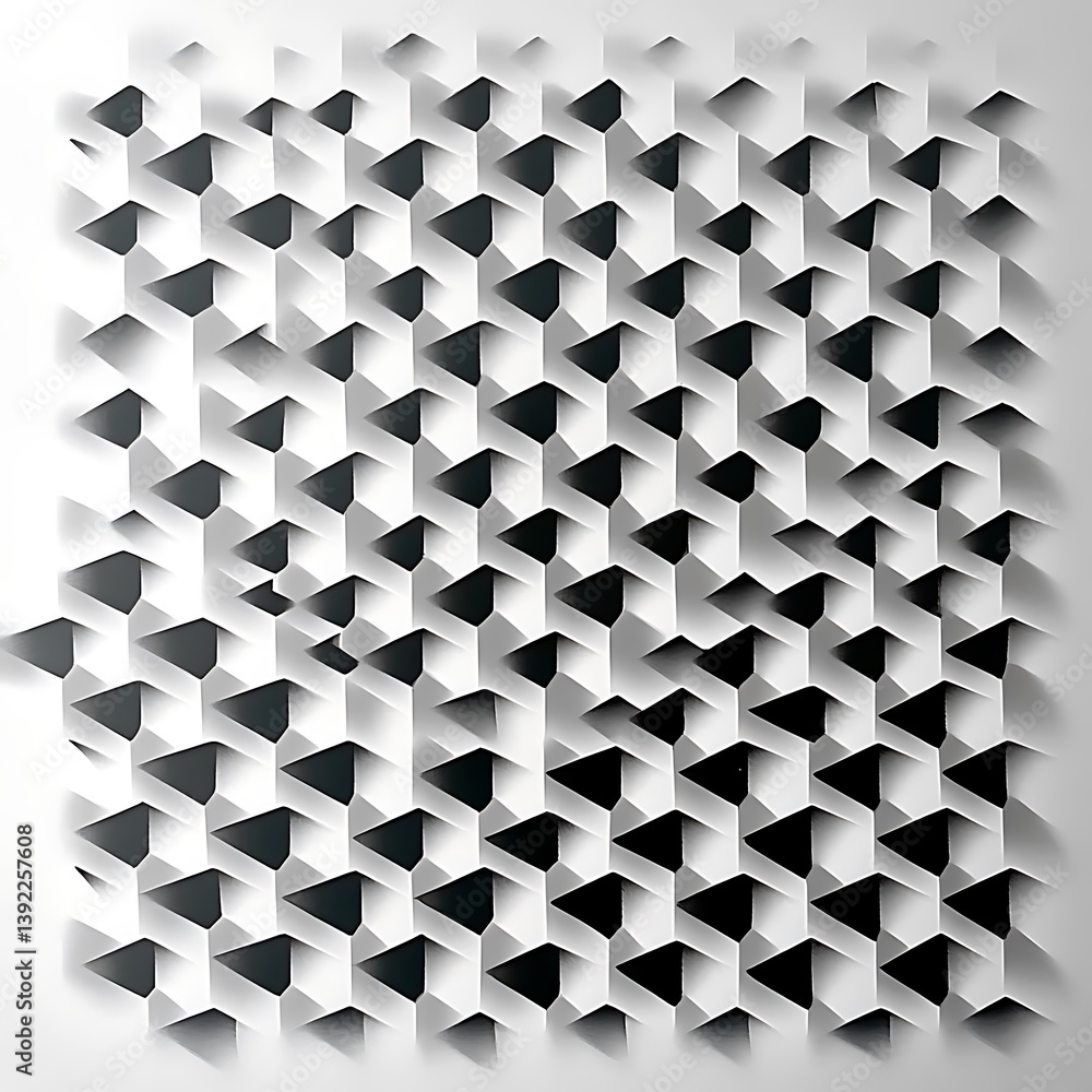 Poster abstract monochrome triangular pattern background