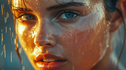 Every drop of sweat signifies progress as she embraces the latest innovations in sports endurance