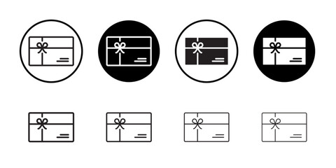 Gift card icon Black and white logo