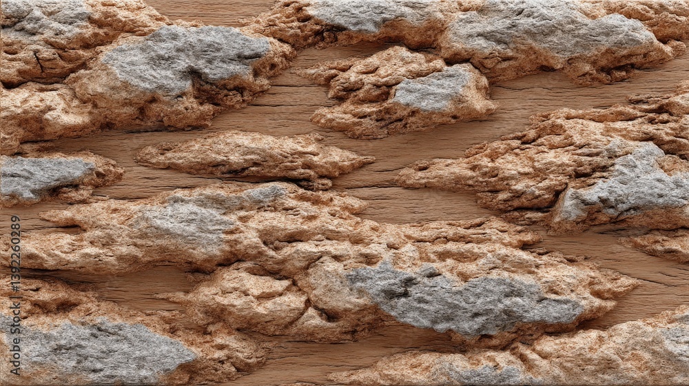 Poster detailed brown and black seamless pattern with bark texture for background and design use