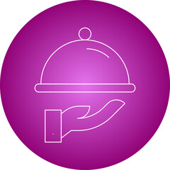 Waitericon single vector illustration