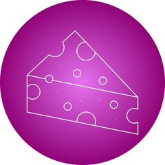 Cheeseicon single vector illustration
