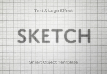 Print Printer Paper Text Logo Style Effect Mockup Logotype Template Shape