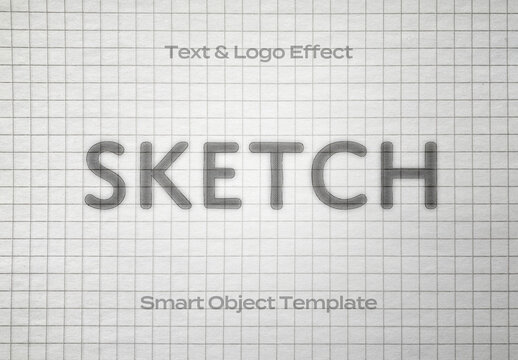 Print Printer Paper Text Logo Style Effect Mockup Logotype Template Shape